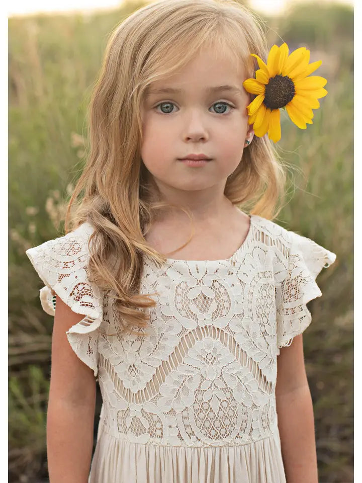 Macy Dress in Cream - Toddler