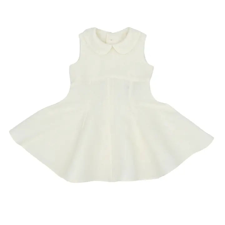 Ivory Linen Party Dress