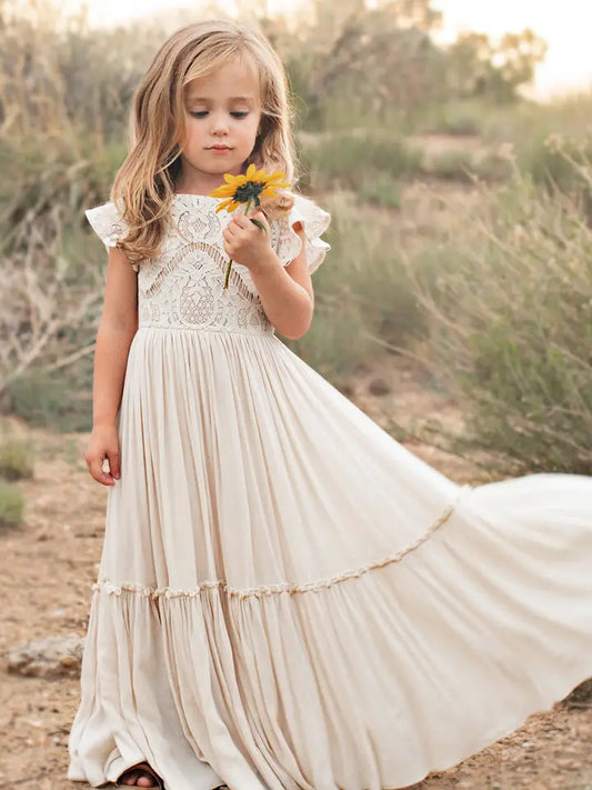 Macy Dress in Cream - Toddler