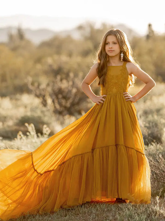 Maia Impact Dress in Tarnished Gold