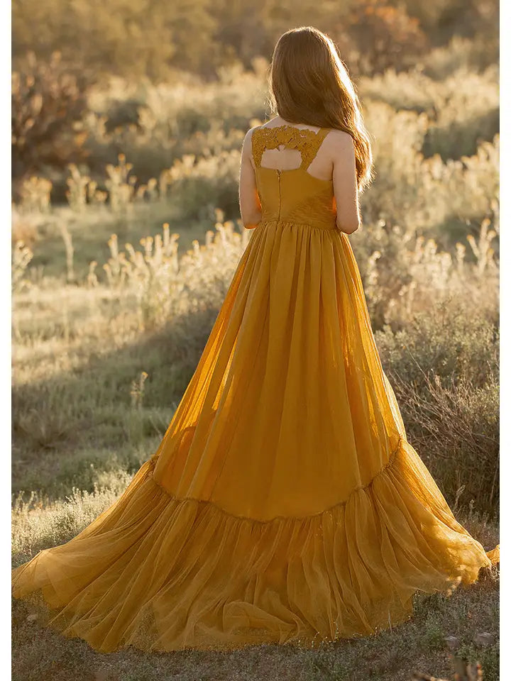 Maia Impact Dress in Tarnished Gold