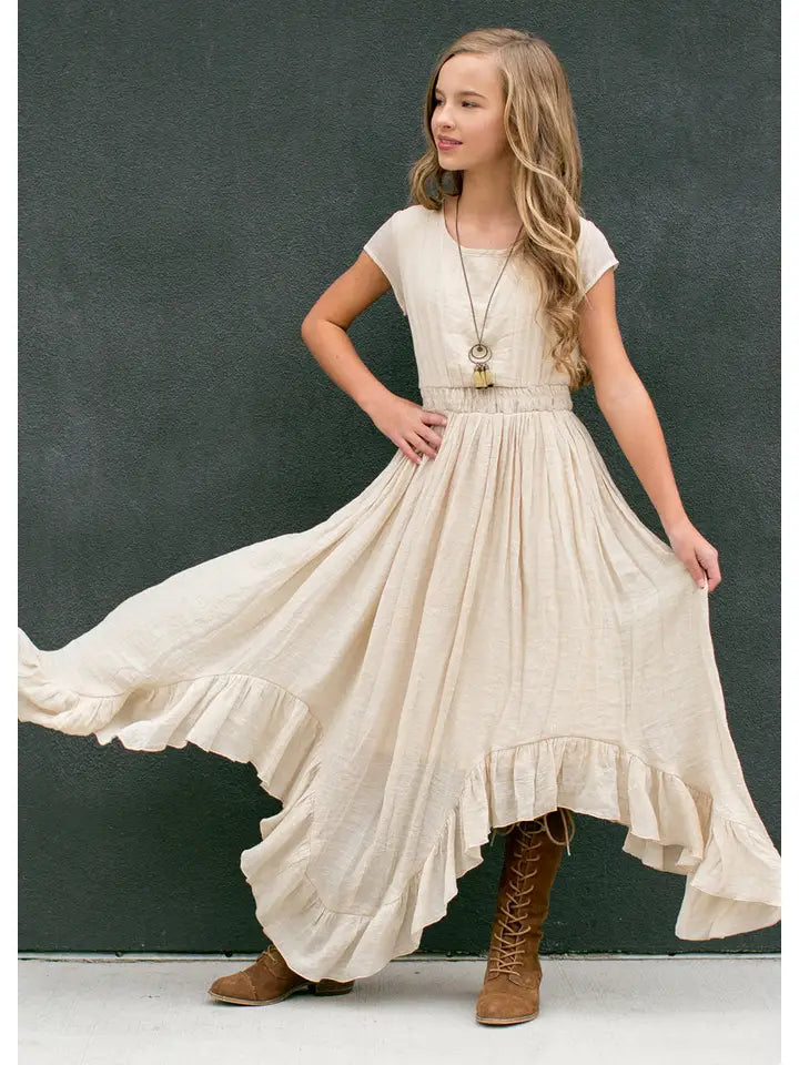 Briley Dress in Ecru