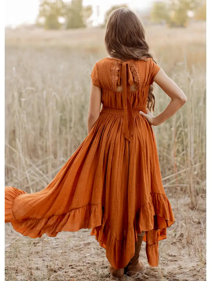 Kid's Briley Dress in Spice