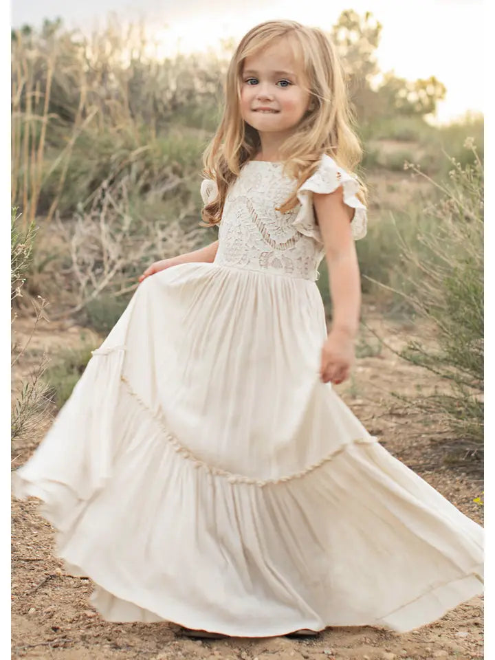 Macy Dress in Cream - Toddler