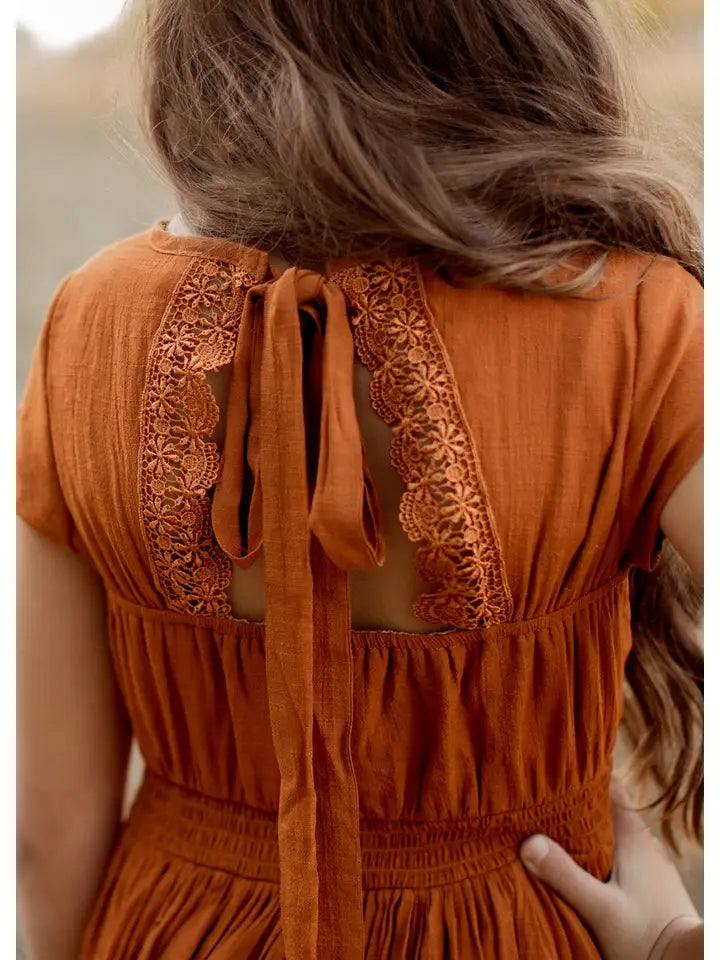 Kid's Briley Dress in Spice