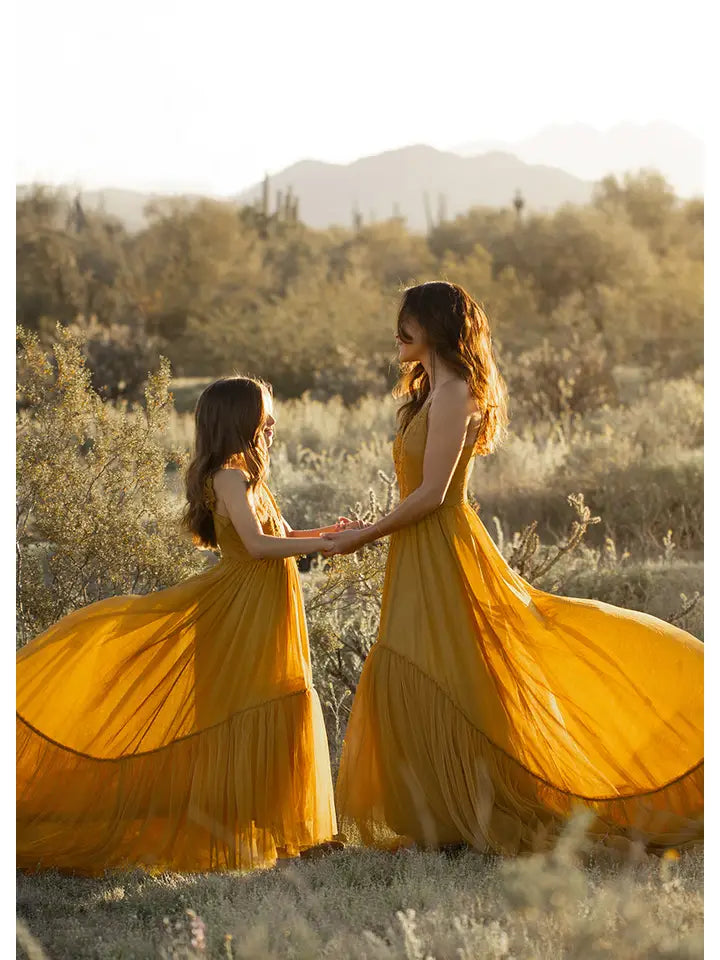 Maia Impact Dress in Tarnished Gold