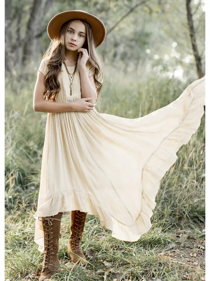 Briley Dress in Ecru