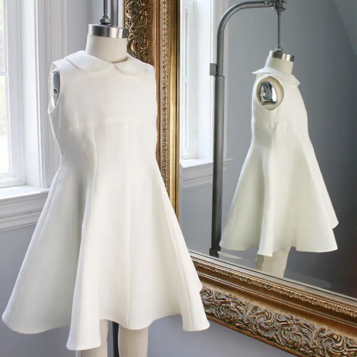 Ivory Linen Party Dress